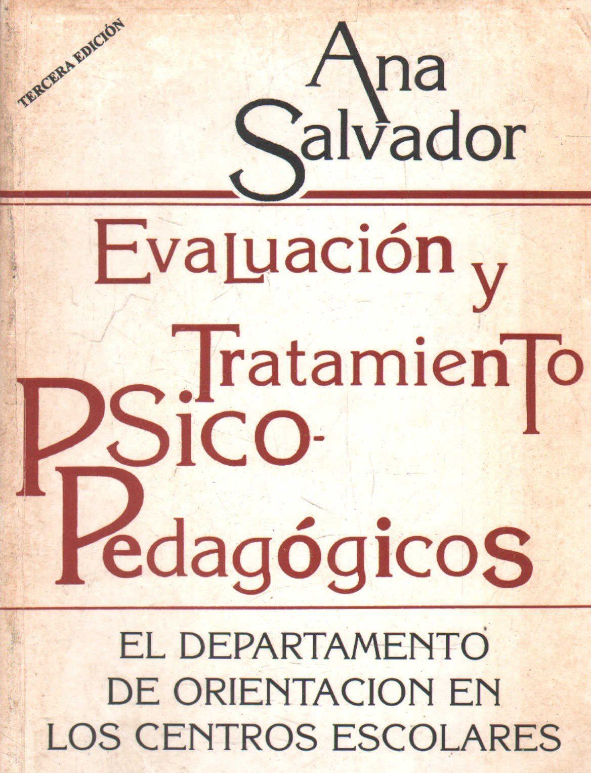 EVALUACIÓN Y TRATAMIENTO PSICOPEDAGOGICOS.