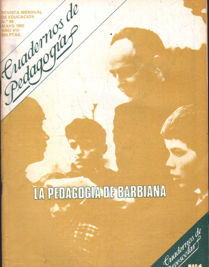 CUADERNOS DE PEDAGOGÍA. REVISTA MENSUAL DE EDUCACIÓN Nº 89 MAYO 1982