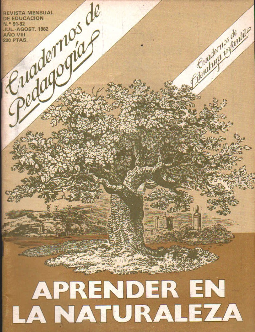 CUADERNOS DE PEDAGOGÍA. REVISTA MENSUAL DE EDUCACIÓN Nº 91-92 JULIO / AGOSTO 1982