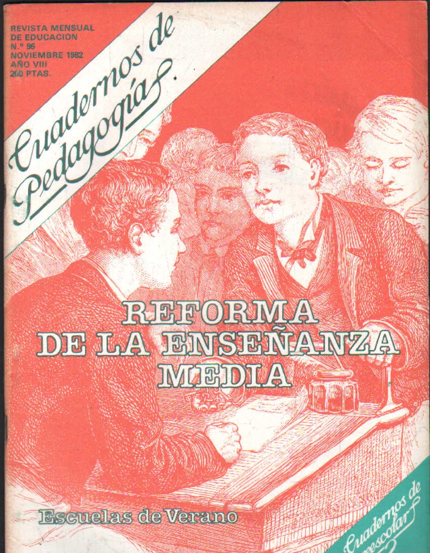 CUADERNOS DE PEDAGOGÍA. REVISTA MENSUAL DE EDUCACIÓN Nº 95 NOVIEMBRE 1982