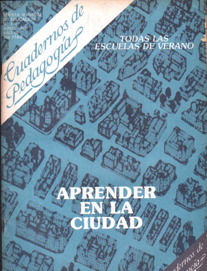 CUADERNOS DE PEDAGOGÍA. REVISTA MENSUAL DE EDUCACIÓN Nº 102 JUNIO 1983