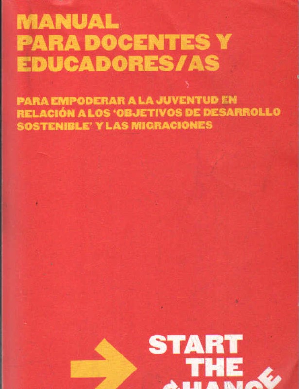 MANUAL PARA DOCENTES Y EDUCADORES/AS. START THE CHANGE