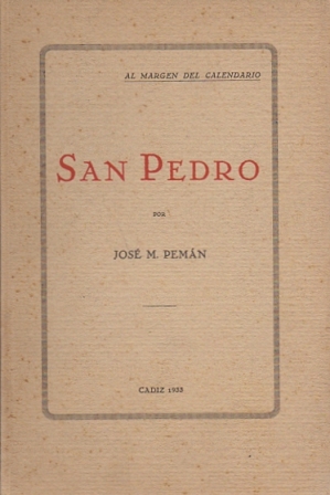 SAN PEDRO. AL MARGEN DEL CALENDARIO.