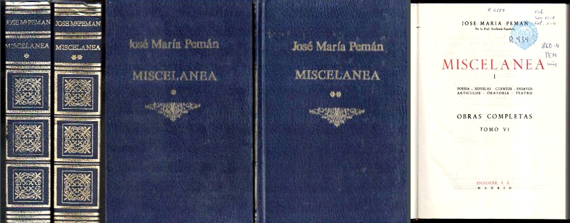 MISCELANEA I Y II (TOMO VI Y VII) OBRAS COMPLETAS