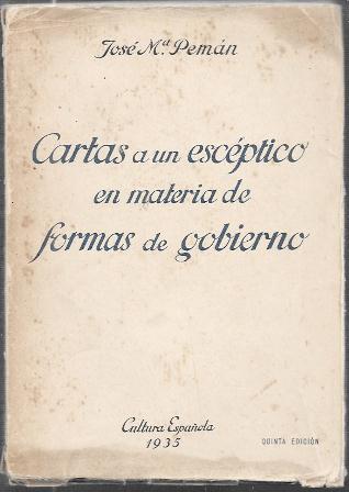 CARTAS A UN ESCEPTICO EN MATERIA DE FORMAS DE GOBIERNO