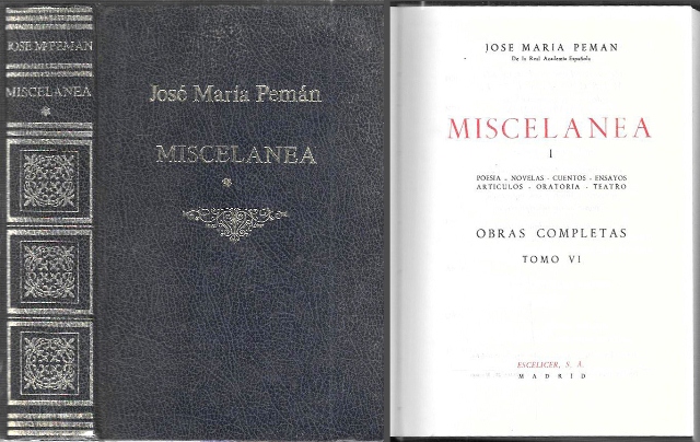 MISCELANEA I  OBRAS COMPLETAS TOMO VI