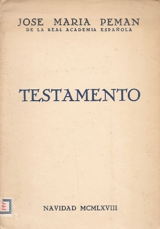 TESTAMENTO - NAVIDAD MCMLXVIII