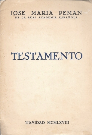 TESTAMENTO - NAVIDAD MCMLXVIII