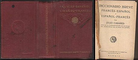 DICCIONARIO BREVE FRANCES -ESPAÑOL Y ESPAÑOL-FRANCES