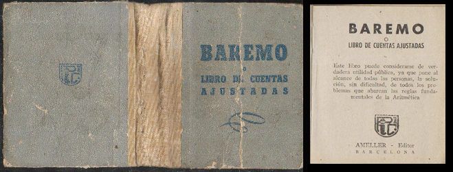 BAREMO O LIBRO DE CUENTAS AJUSTADAS