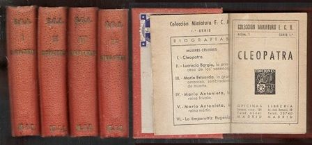 COLECCIÓN MINIATURA E.C.A.  4 TOMOS 12 BIOGRAFIAS