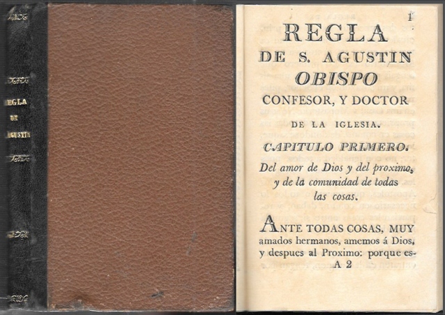 REGLA DE SAN AGUSTIN Y CONSTITUCION DEL BEATERIO DE SANTA CATALINA