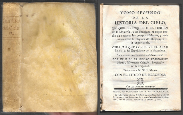 TOMO SEGUNDO DE LA HISTORIA DEL CIELO EN EL QUE SE INQUIERE EL ORIGEN DE LA IDOLATRÍA…