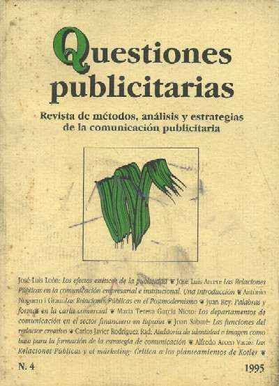 QUESTIONES PUBLICITARIAS N.4 1995.