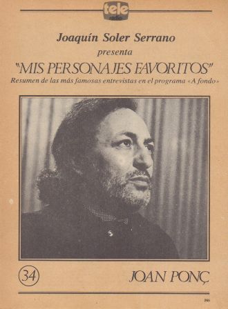 MIS PERSONAJES FAVORITOS DE A FONDO. JOAN PONC Nº 34