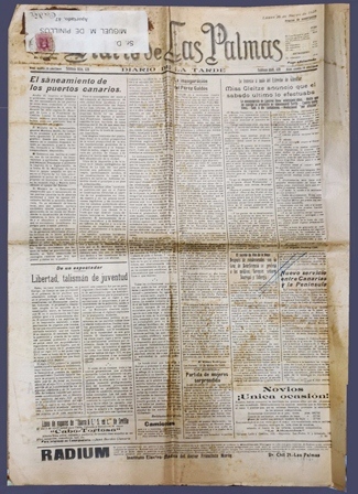 DIARIO DE LAS PALMAS - DIARIO DE LA TARDE LUNES 26 MARZO 1928