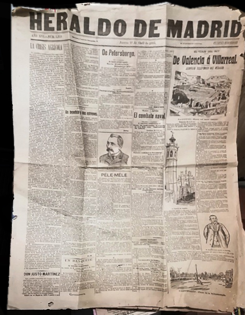 HERALDO DE MADRID - AÑO XVI Nº 5250 SABADO 8 ABRIL 1905
