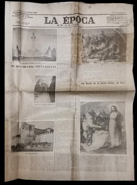 SUPLEMENTO EXTRAORDINARIO AL Nº 28099 LA EPOCA EN CADIZ ENERO 1930