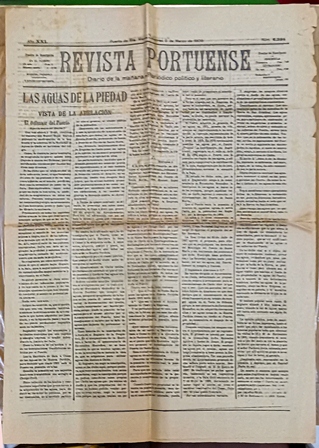 REVISTA PORTUENSE DIARIO DE LA MAÑANA - AÑO XXI - 5-3-1909 Nº 6384