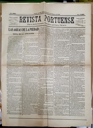 REVISTA PORTUENSE DIARIO DE LA MAÑANA - AÑO XXI - 4-3-1909 Nº 6383