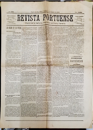 REVISTA PORTUENSE DIARIO DE LA MAÑANA - AÑO XX - 2-8-1908 Nº 6203