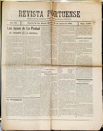 REVISTA PORTUENSE DIARIO DE LA MAÑANA - AÑO XX - 28-1-1908 Nº 6039