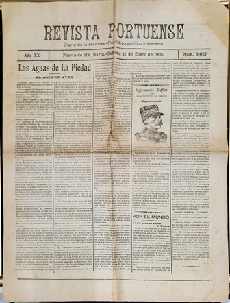REVISTA PORTUENSE DIARIO DE LA MAÑANA - AÑO XX - 11-1-1908 Nº 6027