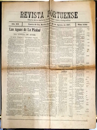 REVISTA PORTUENSE DIARIO DE LA MAÑANA - AÑO XIX - 29-8-1907 Nº 5914