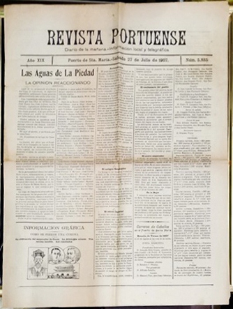 REVISTA PORTUENSE DIARIO DE LA MAÑANA - AÑO XIX - 27-7-1907 Nº 5885