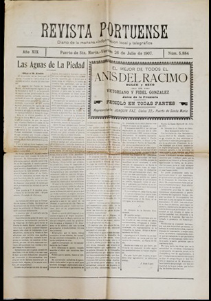REVISTA PORTUENSE DIARIO DE LA MAÑANA - AÑO XIX - 26-7-1907 Nº 5884