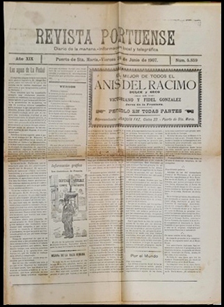 REVISTA PORTUENSE DIARIO DE LA MAÑANA - AÑO XIX - 28-6-1907 Nº 5859