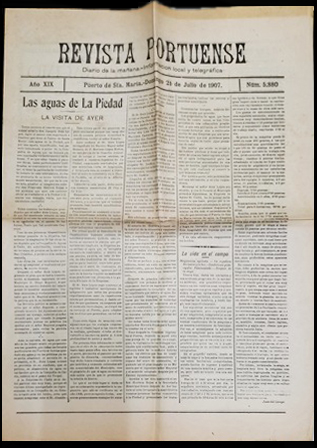 REVISTA PORTUENSE DIARIO DE LA MAÑANA - AÑO XIX - 21-7-1907 Nº 5880