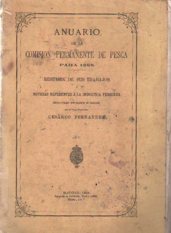 ANUARIO DE LA COMISION PERMANENTE DE PESCA PARA 1868