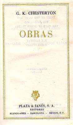 OBRAS. G.K. CHESTERTON.
