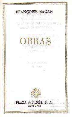 OBRAS. FRANCOISE SAGAN. 2 TOMOS.