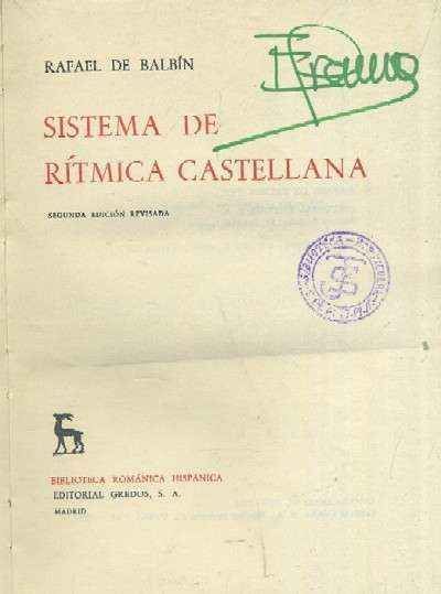 SISTEMA DE RÍTMICA CASTELLANA.