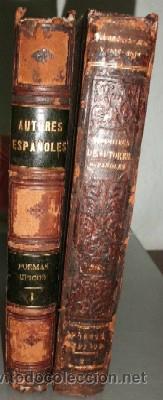 POEMAS ÉPICOS. 2 TOMOS. BIB. DE AUTORES ESPAÑOLES XVII Y XXIX