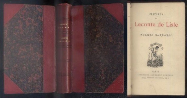 OEUVRES DE LECONTE DE LISLE. POEMES BARBARES.