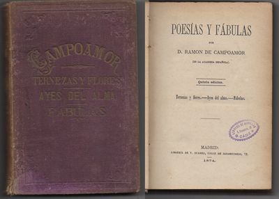 POESIAS Y FABULAS. TERNEZAS Y FLORES, AYES DEL ALMA.