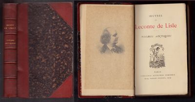 OEUVRES DE LECONTE DE LISLE. POEMES ANTIQUES.
