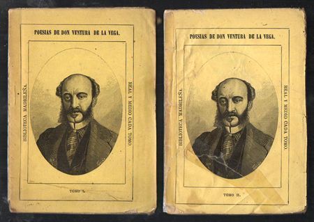 POESIAS DE DON VENTURA DE LA VEGA, TOMOS I Y II.