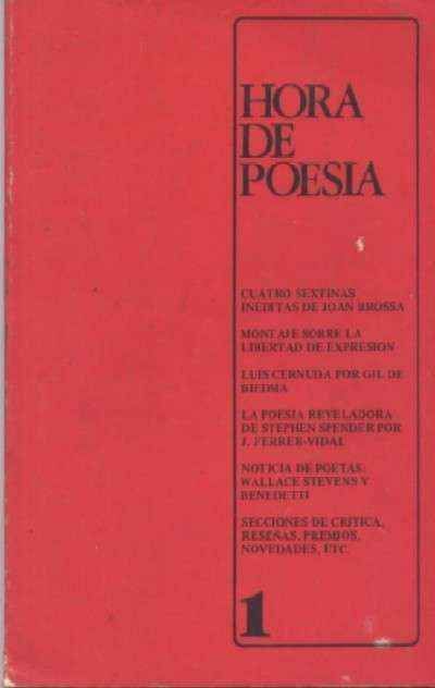 HORA DE POESIA