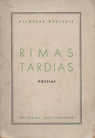 RIMAS TARDIAS, POESIAS.