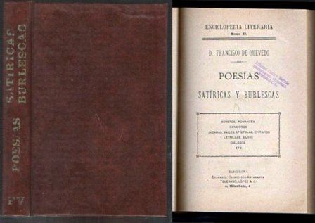 POESIAS SATIRICAS Y BURLESCAS TOMO II