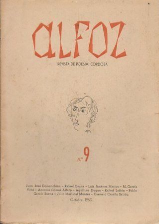 REVISTA DE POESIA ALFOZ Nº 9 II AÑO