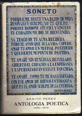 SONETO - ANTOLOGIA POETICA (1950-1974)