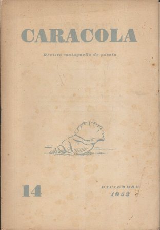 REVISTA MALAGUEÑA DE POESIA CARACOLA Nº 14 DICIEMBRE 1953