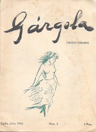 REVISTA GORGOLA ESBOZOS LITERARIOS CADIZ, JULIO 1956 Nº 3