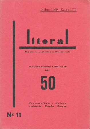 REVISTA LITORAL Nº 11 - ALGUNOS POETAS ANDALUCES DEL 50