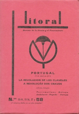 REVISTA LITORAL Nº 53-54. 55-56, 57 Y 58. PORTUGAL ABRIL 1974 LA REVOLUCION DE LOS CLAVELES